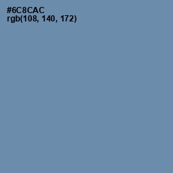 #6C8CAC - Bermuda Gray Color Image