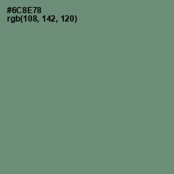 #6C8E78 - Viridian Green Color Image