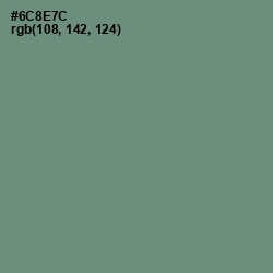 #6C8E7C - Viridian Green Color Image