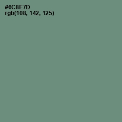 #6C8E7D - Viridian Green Color Image