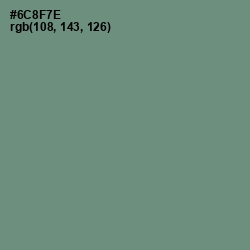 #6C8F7E - Viridian Green Color Image