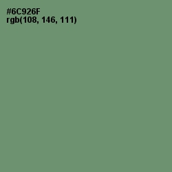 #6C926F - Viridian Green Color Image