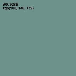 #6C928B - Patina Color Image