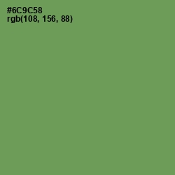 #6C9C58 - Glade Green Color Image