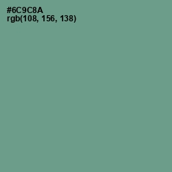 #6C9C8A - Patina Color Image