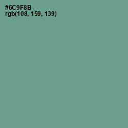 #6C9F8B - Patina Color Image