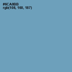 #6CA0BB - Gumbo Color Image