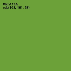 #6CA13A - Olive Drab Color Image