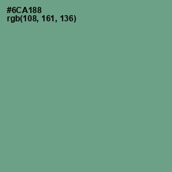 #6CA188 - Bay Leaf Color Image