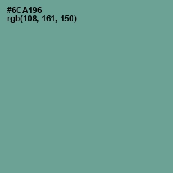 #6CA196 - Sea Nymph Color Image