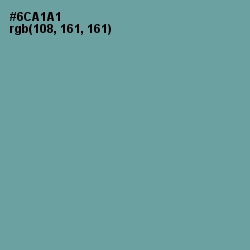 #6CA1A1 - Gumbo Color Image