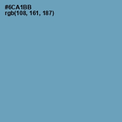 #6CA1BB - Gumbo Color Image