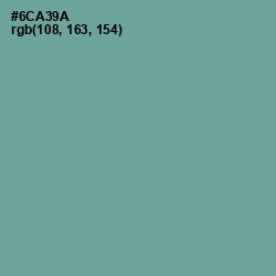 #6CA39A - Sea Nymph Color Image