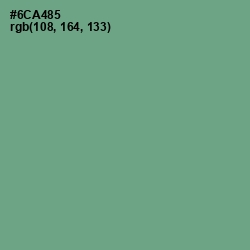 #6CA485 - Bay Leaf Color Image