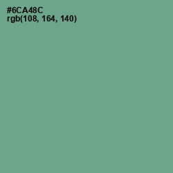 #6CA48C - Bay Leaf Color Image