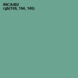 #6CA492 - Sea Nymph Color Image