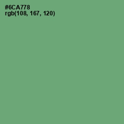 #6CA778 - Fern Color Image