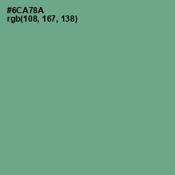 #6CA78A - Silver Tree Color Image