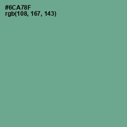 #6CA78F - Silver Tree Color Image