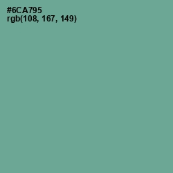 #6CA795 - Sea Nymph Color Image