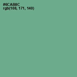 #6CAB8C - Silver Tree Color Image