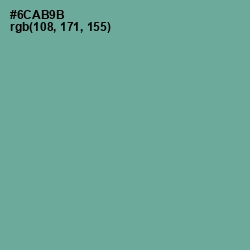 #6CAB9B - Sea Nymph Color Image