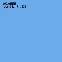 #6CABEB - Cornflower Blue Color Image