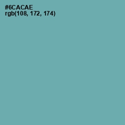 #6CACAE - Gumbo Color Image