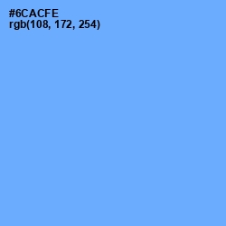 #6CACFE - Cornflower Blue Color Image