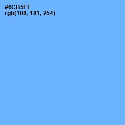#6CB5FE - Cornflower Blue Color Image