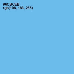 #6CBCEB - Cornflower Blue Color Image