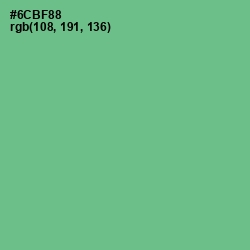 #6CBF88 - Silver Tree Color Image