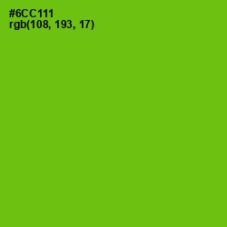 #6CC111 - Bright Green Color Image