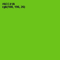 #6CC41A - Bright Green Color Image