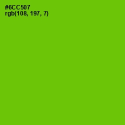 #6CC507 - Bright Green Color Image