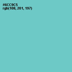 #6CC9C5 - Downy Color Image