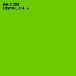 #6CCC02 - Bright Green Color Image