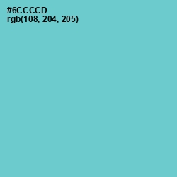 #6CCCCD - Downy Color Image