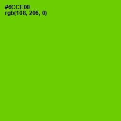 #6CCE00 - Bright Green Color Image