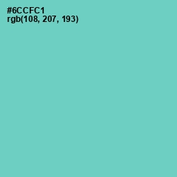 #6CCFC1 - Downy Color Image