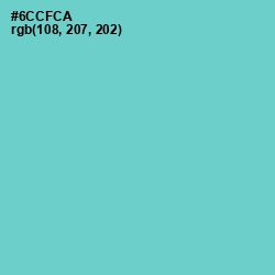 #6CCFCA - Downy Color Image