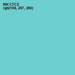 #6CCFCE - Downy Color Image