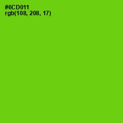 #6CD011 - Bright Green Color Image