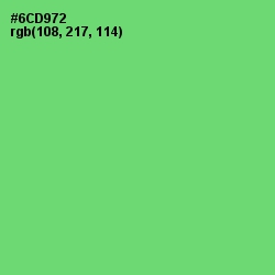 #6CD972 - Pastel Green Color Image