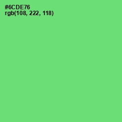 #6CDE76 - Pastel Green Color Image