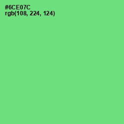 #6CE07C - Screamin' Green Color Image