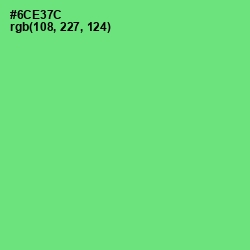 #6CE37C - Screamin' Green Color Image