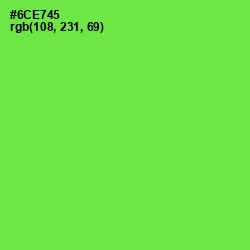 #6CE745 - Screamin' Green Color Image