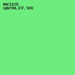 #6CED7E - Screamin' Green Color Image