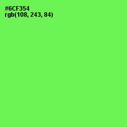 #6CF354 - Screamin' Green Color Image